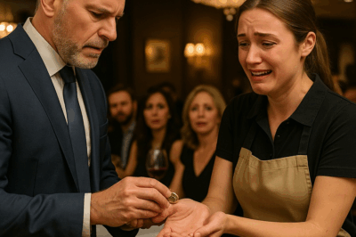 “Waitress screamed: ‘That ring was my mother’s!’—Millionaire froze”