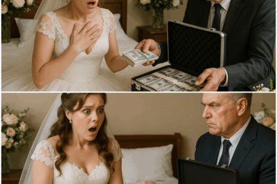 The wedding night, I hadn’t even finished taking off my makeup when my father-in-law knocked on the door. The five-star hotel room went cold in an instant as he shoved a stack of bills into my hand—ten $100 notes—eyes averted, voice trembling: