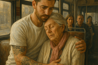 On The Bus, An Elderly Woman Scolded A Young Man For His Tattoos, And He Didn’t Pay Attention… Until This Happened