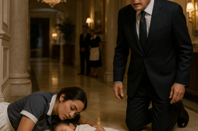 Millionaire Stunned When Maid Found Asleep on Floor With Twins