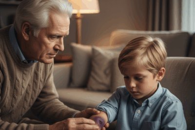 While my son was away, my grandson showed up at my door. “Grandpa, I need to tell you something,” he whispered, revealing the bruises his stepmother had given him. I launched a quiet investigation into her secret life.