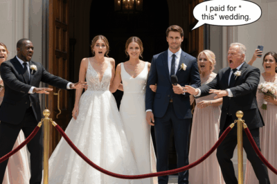 My parents demanded my sister walk down the aisle first at my wedding, wearing a white dress. I smiled and agreed to everything. But on the wedding day, when my sister arrived in her designer gown, security wouldn’t let her in. My father screamed that they had paid for everything, until my fiancé just smiled and said one sentence that left my entire family speechless.