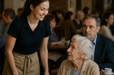 Waitress Spoke French to an Old Lady—A Billionaire Secretly Took Note