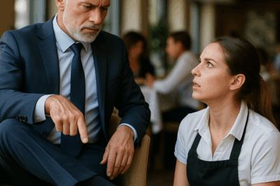 Billionaire orders waitress to clean his shoes—her reply shocks