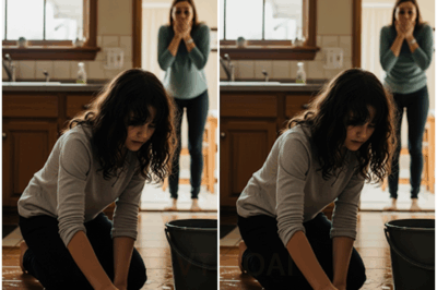 Returning from my business trip earlier than expected, I found my 9-year-old daughter at home by herself, forced to clean the kitchen floor “as punishment.” Meanwhile, my in-laws had taken their “true” granddaughter to an amusement park. I stayed calm. I didn’t raise my voice. I only took action. By the next morning, my phone was blowing up with calls…..