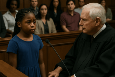 The words came from a little girl no taller than the judge’s bench, her braids damp from the rain outside, her shoes squeaking on the marble floor. For a moment, the courtroom froze. Then laughter erupted.