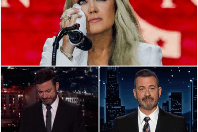 “Jimmy Kimmel Shocks Viewers in Emotional Comeback: The Late-Night Host Breaks Down in Tears Mid-Monologue After Confronting Erika Kirk’s Haunting Words of Forgiveness for Her Husband’s Killer—Audience Left Stunned as Kimmel Abandons Comedy for Raw, Tearful Confession, Revealing Why the Widow’s Message Shattered Him on Live TV and Sparked a Fierce Debate About Faith, Grace, and the Power of Forgiveness in the Wake of Charlie Kirk’s Murder—A Heartbreaking Moment That No One Saw Coming and That Left Millions Asking: What Exactly Did Erika Say?”