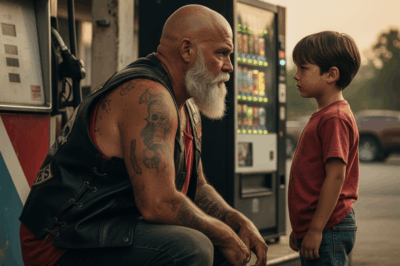 Little boy ran straight to the scariest-looking biker and begged “Please pretend you’re my dad before he finds me.”