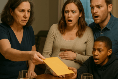 Husband introduced pregnant girlfriend at family dinner, then wife pulled out papers that left him. After reading it, the couple’s eyes nearly popped out of their heads……😲😲😲 In the opulent dining room of the Turner estate, the air was thick with anticipation as the annual family dinner unfolded