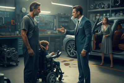 MILLONARIA DESCUBRE A SU MECÁNICO PROTEGIENDO A SU HIJO LISIADO, Y QUEDA ESPANTADA AL VER LA VERDAD.