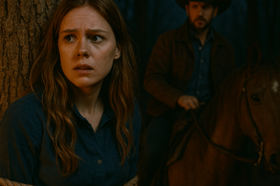 “She Was Left Tied to a Tree, Alone in the Freezing Night — But When a Cowboy Riding Through the Darkness Stopped to Help, Neither of Them Knew That Saving Her Would Unravel a Decade-Old Secret Buried Deep in the Wild Plains.”