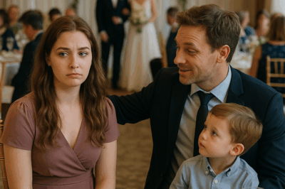 “She Was Forced to Sit Alone at Her Sister’s Wedding — Until a Single Dad Whispered ‘Act Like You’re With Me,’ Sparking an Unbelievable Night of Secrets, Second Chances, and a Moment That Would Change Both of Their Lives Forever.”