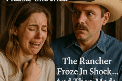 “‘I Took It Off… Please,’ She Whispered — The Rancher Stood Frozen in the Doorway, Staring at What Hung From Her Hand. What He Saw Changed Everything He Believed About the Night His Family Disappeared, and Forced Him to Make the Most Desperate Choice of His Life”