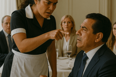 Everyone Feared the Arrogant Billionaire Who Thought the World Bowed to Him—Until the Quiet Maid He Never Noticed Walked Into His Party, Said Eleven Words in Front of Hundreds, and Made His Entire Empire Collapse Overnight