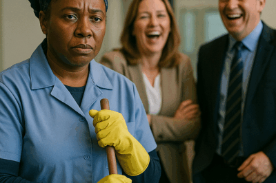 ✨ STORY: “The Woman in the Blue Uniform”