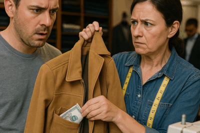 “I Took My Wife’s Favorite Jacket to Be Altered Without Telling Her — But When the Tailor Reached into the Pocket and Pulled Out What He Found, Everything I Thought I Knew About My Marriage Fell Apart”