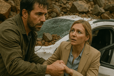 “A Single Dad Ran Into a Landslide to Save a CEO Trapped in Her Crushed Car — But When She Woke Up in the Hospital and Realized Who He Was, What She Said Next Changed Both of Their Lives Forever.”