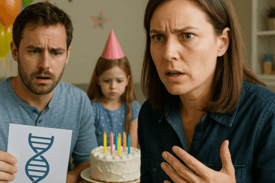 “They Exposed a DNA Secret at My Daughter’s Birthday Party — Everyone Froze When I Revealed the Truth About Who Really Lied, and Why Our Family Was Built on a Deception Bigger Than Any Test Could Show”