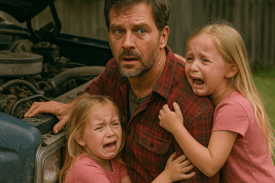 “A Single Dad Was Fixing His Truck When Two Little Girls Ran Toward Him Crying, ‘Mama’s Not Waking Up!’ — But What He Did Next Not Only Saved a Life, It Uncovered a Secret That Changed All of Their Futures Forever.”