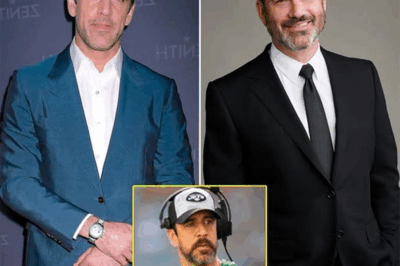 “When a Quarterback’s Words Shook Hollywood — Inside the Mysterious Feud Between Aaron Rodgers and Jimmy Kimmel, the Ultimatum That Split a Nation, and the Secret Meeting That Could Rewrite the Rules of Fame, Free Speech, and Forgiveness Forever.”