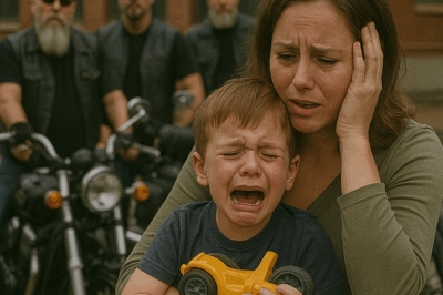 “When a Little Boy Ran Into a Motorcycle Diner Crying, ‘They Broke My Toy and Hurt My Mom,’ the Riders Didn’t Hesitate — But What They Did Next Shocked the Whole Town and Proved That Real Strength Isn’t About Anger, It’s About Justice.”