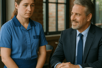 She Showed Up to a High-Class Blind Date Still in Her Grease-Stained Work Uniform, Embarrassed and Ready to Leave—Until the Man Across the Table Smiled, Pulled Out Her Chair, and Said One Sentence That Silenced the Room and Changed the Rest of Her Life Forever