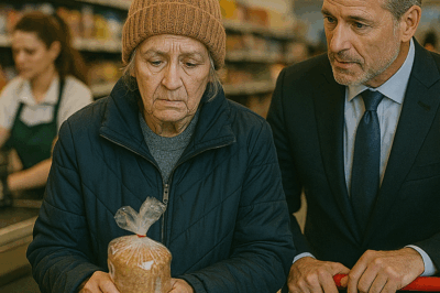 A Millionaire Saw an Elderly Woman Quietly Returning Groceries at the Checkout Because She Didn’t Have Enough Money — He Stepped In to Help, But What She Said After That Completely Changed the Way He Saw His Fortune Forever
