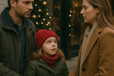 “On Christmas Eve, a Single Dad Took His Little Girl to Buy Hot Chocolate—He Never Expected to See His Ex-Wife Behind the Counter. But When Their Daughter Looked Up, Smiled, and Whispered Just Two Words, Everything They Thought Was Broken Suddenly Found Its Way Back Home.”