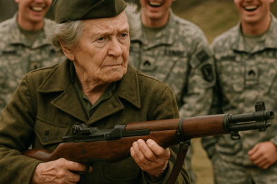 The Young US Rangers Laughed When an Elderly Woman Showed Up at the Shooting Range With a Dusty WWII Rifle — But When She Took Aim, Her Shot Was So Precise It Broke a 60-Year Record and Silenced Every Man There.