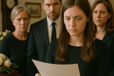 “My Family Turned Against Me Right After Dad Died — But When His Will Was Finally Read, It Revealed a Secret So Shocking That It Changed Everything I Thought I Knew About My Father, My Family, and Myself Forever.”