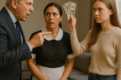 A ruthless billionaire publicly accused his longtime maid of stealing priceless jewelry during a grand dinner, humiliating her in front of everyone—until his daughter suddenly appeared, revealed a shocking truth, and turned the entire evening upside down forever.