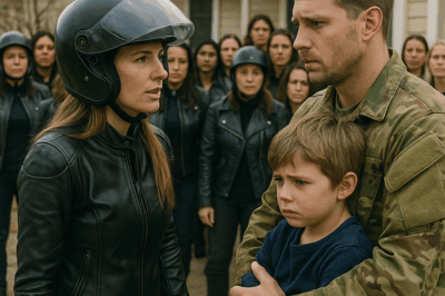 When the Storm Destroyed His Home, a Bankrupt Marine Single Dad Whispered, “We Need Shelter, Please.” — He Never Expected a CEO Biker Woman and Her 20 All-Female Riders to Show Up, Changing His Life and His Daughter’s Future Forever