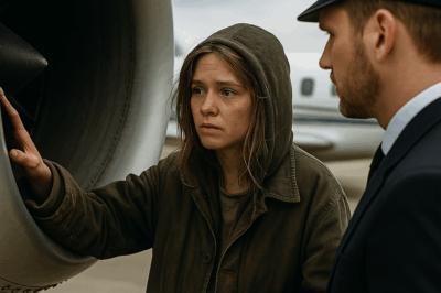 “No One Could Fix the Billionaire’s Private Jet—Top Engineers Gave Up, Mechanics Failed, and Every Minute Cost Him Thousands—Until a Barefoot Homeless Girl Walked Up to the Hangar, Whispered ‘If You Permit, I Will Fix It,’ and What Happened Next Changed Every Life in That Room Forever”