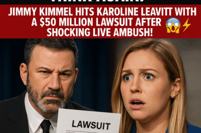 “From Late Night to Legal War: How a Live Ambush Triggered Jimmy Kimmel’s $50M Lawsuit Against Karoline Leavitt”