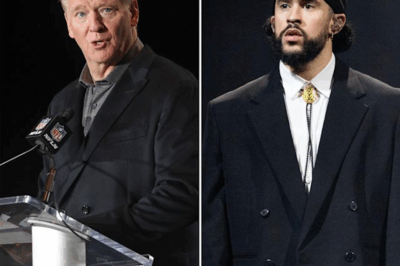 “Commissioner Goodell Issues Bold Stand: Bad Bunny Isn’t Going Anywhere — What the League Isn’t Telling You!”