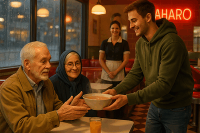 The aroma of freshly baked bread drifted from Marley’s Diner, the only restaurant on Maple Street that still offered lunch for under ten dollars. Inside, sixteen-year-old Ethan Parker sat at a corner table, his stomach growling louder than the hum of the old ceiling fan.
