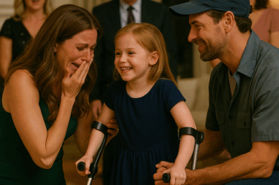 “Billionaire Mom Wept as a Poor Mechanic Helped Her Girl Take First Steps”