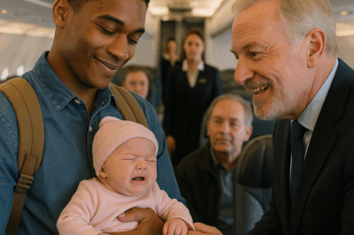 Baby Lily Croft screamed so hard her tiny chest heaved, her cries echoing through the plush cabin of Flight 227 from New York to Geneva. Passengers in first class exchanged irritated looks, shifting uncomfortably in their leather seats.