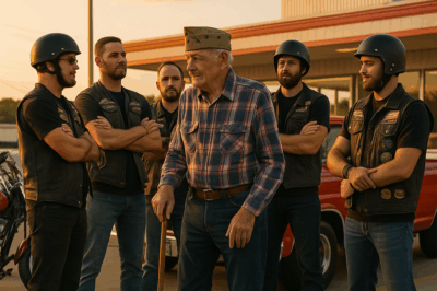 The 91‑year‑old veteran was harassed by bikers at a diner, but when he made one phone call, the warm summer sun beat down on Frank Hawkins’s weathered face as he eased his old pickup truck into the parking lot of Rosie’s Diner. At ninety‑one years old, Frank moved a bit slower these days, but his eyes still held the sharp glint of a man who’d seen more than his fair share of life.