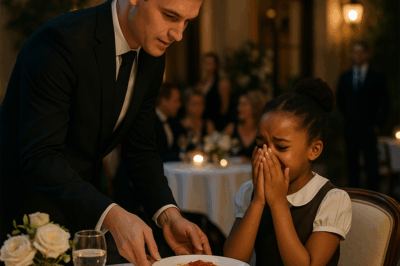 The little girl’s whisper was barely louder than the sound of forks and knives clinking at Le Jardin, the most exclusive restaurant in the city