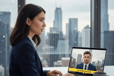 She clicked the calendar link. The screen fluttered. Not her team. A single window bloomed: a man in a dark suit, silver at the temples, looking mildly surprised. Not Patricia. Not anyone from Crawford Marketing.