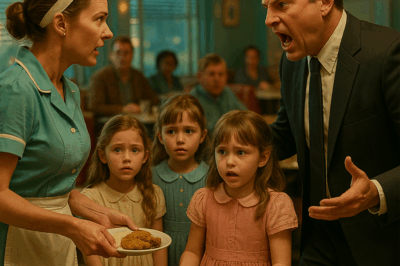 On a rainy evening in a quiet town, young waitress Emily Parker noticed four little girls huddled together outside her diner window.