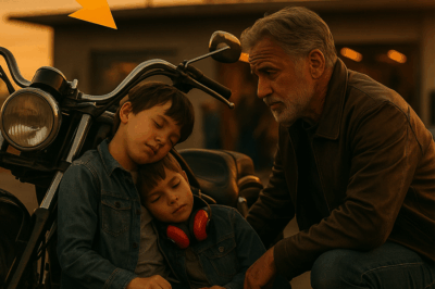 The boy pressed his ear to my idling Harley like it was a heartbeat—barefoot on hot Ohio asphalt, eyes closed, counting breaths—and the whole parking lot forgot how to breathe.