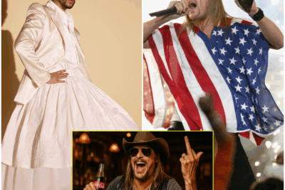 THE ROCK STRIKES BACK: Kid Rock Mocks Bad Bunny, Vowing to Laugh at the ‘Half-Assed’ Halftime Show While Sipping a COKE!