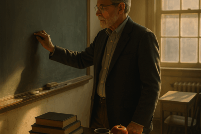 After forty-two years of teaching, I erased my blackboard for the last time. The chalk dust clung to my fingers—like the ghosts of every lesson I ever taught.