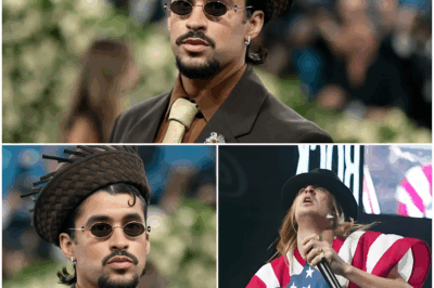 “Super Bowl Shockwave: NFL Drops Global Superstar Bad Bunny for Kid Rock in the Most Patriotic Halftime Shake-Up Ever 🇺🇸🔥 Fans Stunned as Roger Goodell Cites ‘Football, Freedom, and Frying Anything’