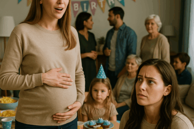 “She Stole the Spotlight at My Daughter’s Birthday, Claimed My New Nursery for Her Baby, and Turned My Family Against Me — Until the Truth Exploded at the Worst Possible Time”