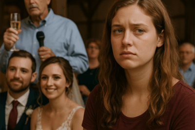 My Dad Said I “Take Up Space” in Front of Everyone at My Sister’s Wedding — I Laughed, Clinked My Glass, and Quietly Moved 2,000 Miles Away That Night. But Two Years Later, He Showed Up at My Door Trembling.