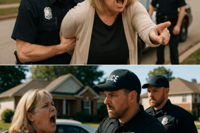 “Our HOA President — the Classic ‘Karen’ — Parked Her Car Across My Driveway and Refused to Move, Screaming That She ‘Owned the Neighborhood.’ I Called a Tow Truck. She Went Berserk, Tried to Stop the Police From Towing It… and Ended Up Getting Herself Arrested Instead.”