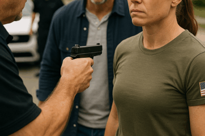 “The HOA ‘Security Officers’ Pulled a Gun on My Wife for Parking in Front of Our Own House — They Thought She Was Just Another ‘Rule Breaker.’ What They Didn’t Know Was That She Trains U.S. Navy SEALs for a Living… and What Happened Next Left Everyone Speechless.”